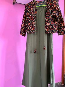 ALC Brand Kurti With Stylish Overcoat