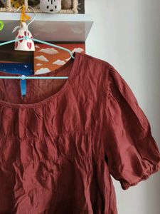 Boho Tiered Puff Sleeve Top