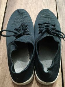 Black Knit Sneakers