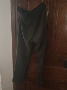 Olive Green Cover Story High Waisted Trouser