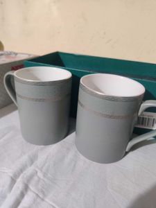 Set of 2 Elegant Mugs/ Gift for friends