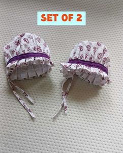 Set of 2 Baby Bonnets