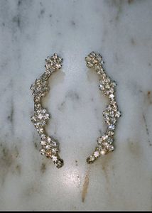 Sparkling Floral Ear Climbers