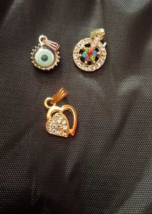 Set of 3 Charms/Pendants