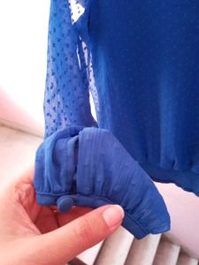 Blue vero moda top