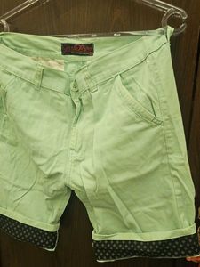 Stylish Mint Green Shorts