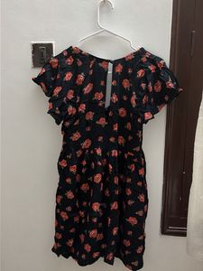 Chic Black Floral Mini Dress