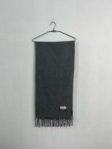Gray Scarf with Fringe