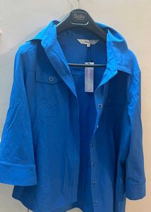 Blue Button-Up Shirt
