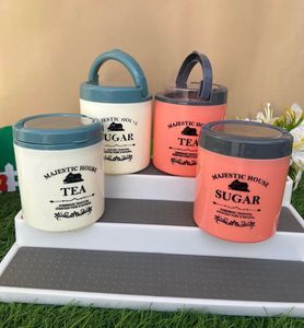 Set of 4 Vintage Tea & Sugar Containers
