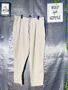 Comfortable Beige Linen Pants