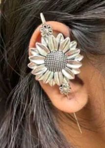 2  pairs of Oxidized Silver Ethnic  earings (bugdi