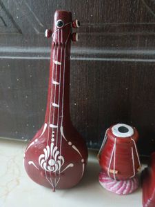 Krishnangar Indian Musical Clay Decor Showpiece