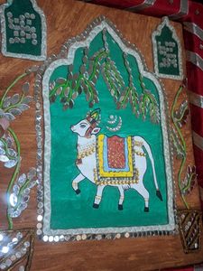 Decorative Cow Art Piece
