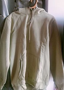 ZARA Men's Beige Hoodie