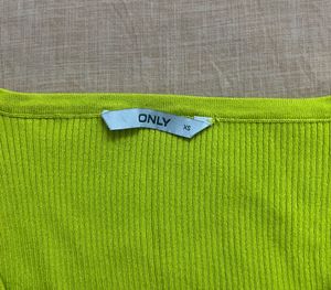 ONLY Ribbed Square Neck Top
