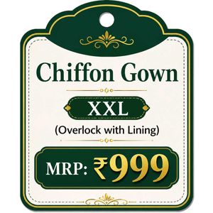 Chiffon gown XXL