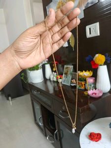 Palmonas Gold Heart Necklace &amp; Earring Set