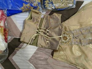 Elegant Green Embroidered Lehenga Skirt