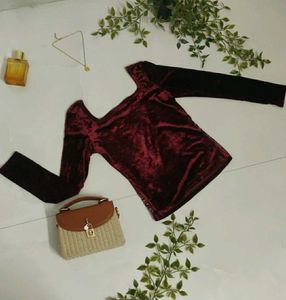 Velvet Burnout Print Top✨💋