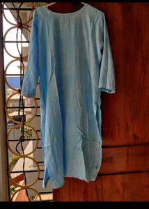 Elegant Sky Blue Kurti