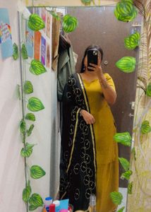 Elegant Mustard Kurta Set with Dupatta