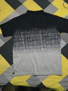 Stylish Ombre Graphic Polo Shirt