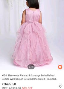 B'day Party Long Frock For Kids