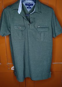 Army Green (Olive) 2 Pocket Trendy T Shirt