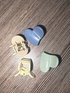 Cute Heart Hair Clips Set