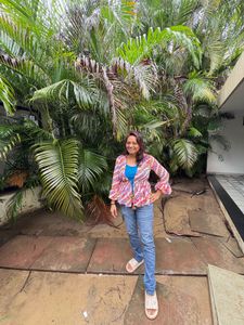 KOREAN Printed Top with Bell Sleeves