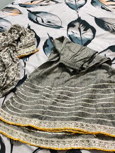 Anarkali Angrakha Style Sharara (3Pcs Suit)