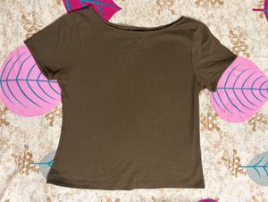 Brown Basic T-Shirt