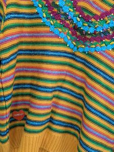 Colorful Striped Knit Sweater