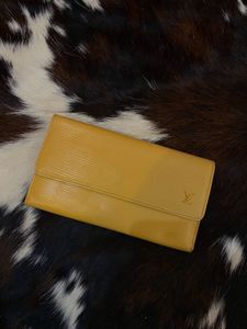Designer Yellow Leather Wallet