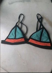 Stylish Colorblock Bikini Top
