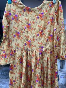 Yellow Floral Maxi Dress