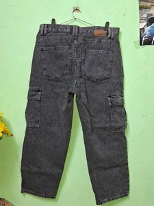 Men's Vintage Wash Cargo Jeans