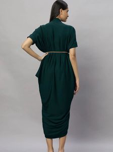 Elegant Green Dhoti Style Dress S to M size ! with