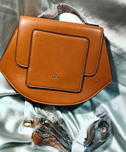 Stylish Brown Top Handle Bag