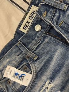 Distressed Denim Cutoff Shorts