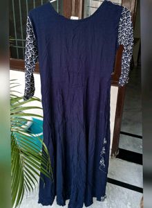 Elegant Navy Blue Anarkali