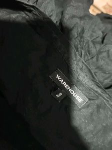19V. Black Textured Mini Skirt