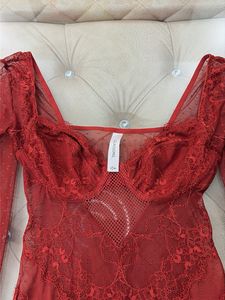 lace - mesh sexy bodysuit