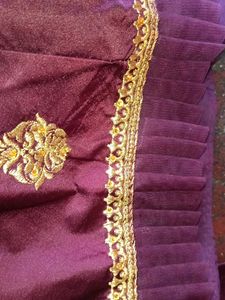 Elegant Purple &amp; Peach Lehenga Choli Set