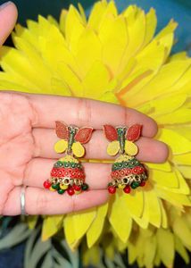 Butterfly Jhumka Earrings