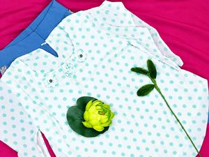Chic Polka Dot Kurta Set