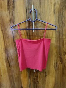 Hot Pink Spaghetti Strap Crop Top