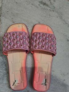 Embellished Pink Slides
