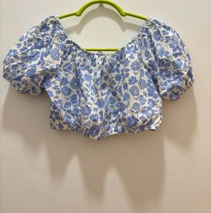 Zara Floral Crop Top